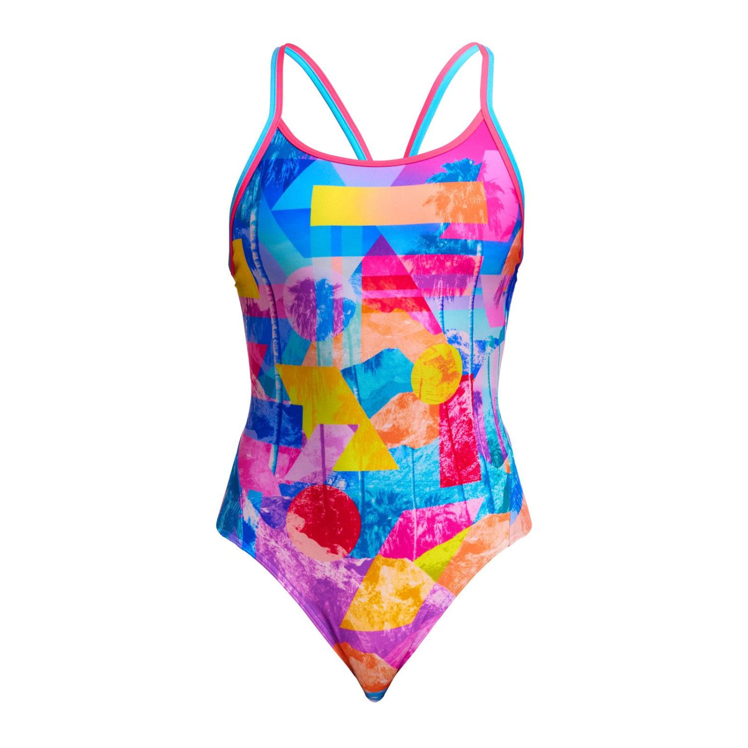 Funkita Pixel Paradise Diamant Rücken Badeanzug Damen FKS033L72177