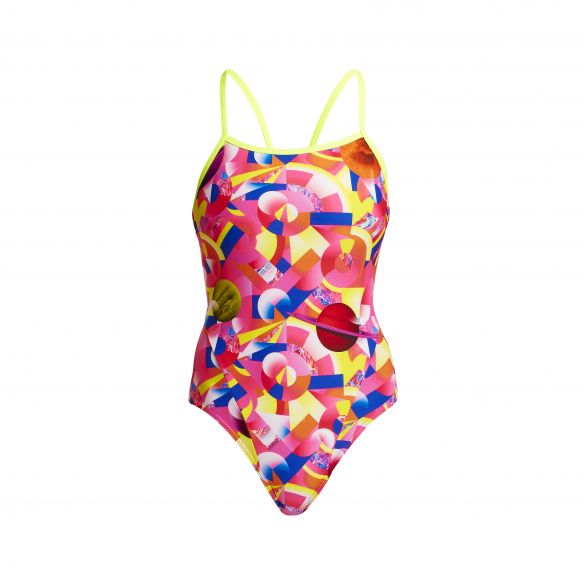 Funkita Pink Pluto Single Strap Badeanzug Damen FS15L71071