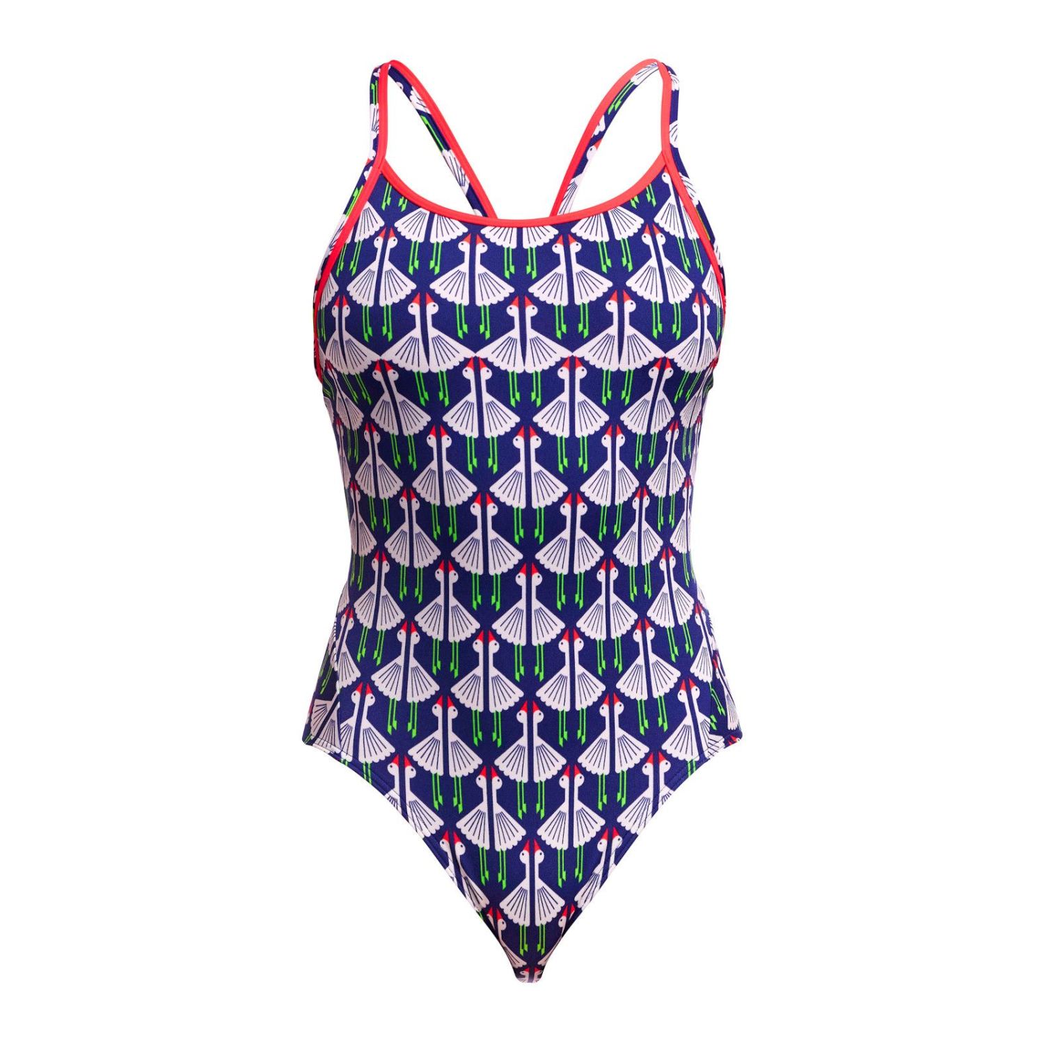 Funkita Sitting Duck Diamant Rücken Badeanzug Damen FKS033L72174