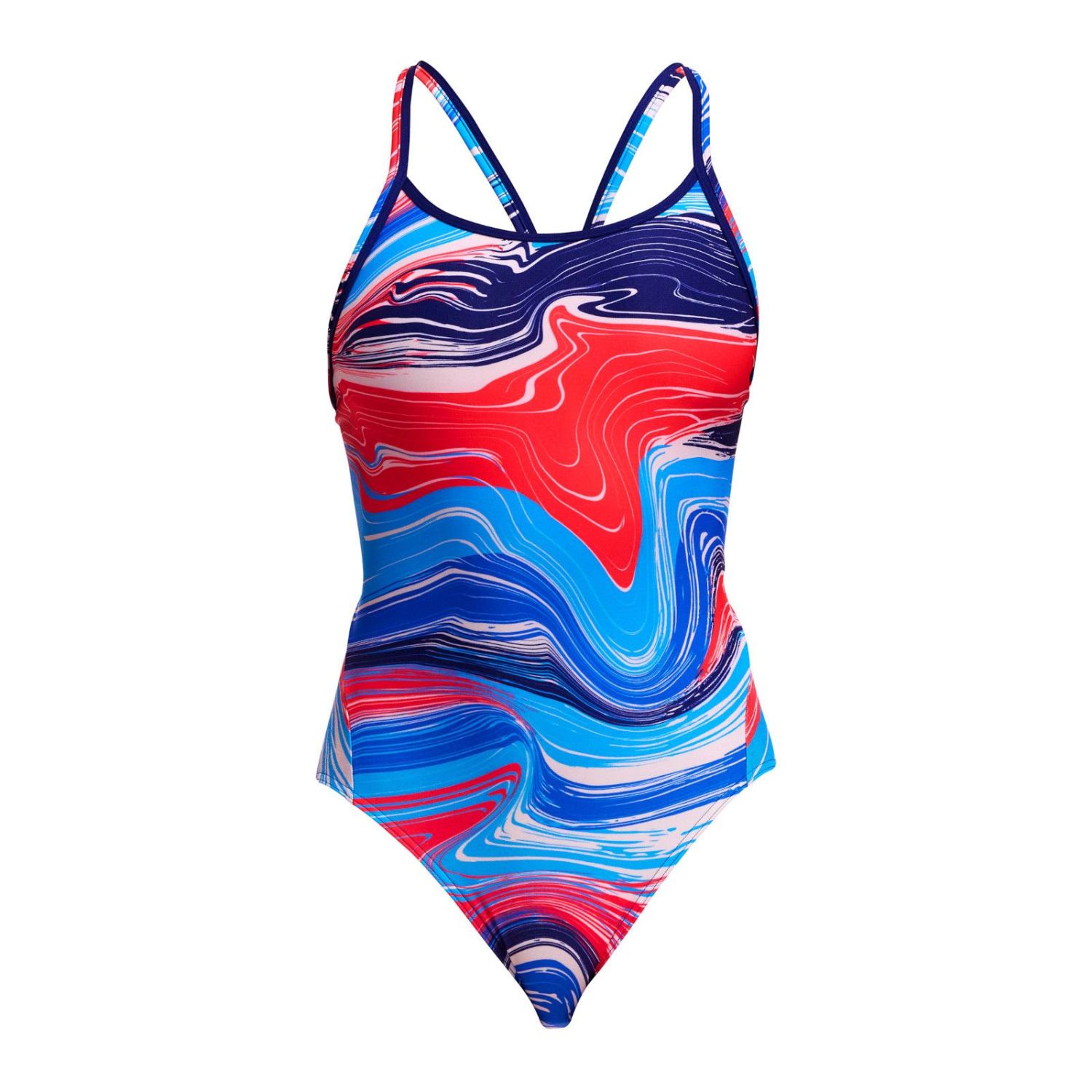 Funkita Wave Craze Diamant Rücken Badeanzug Damen FKS033L72172