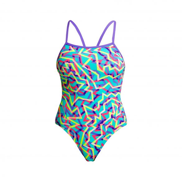 Funkita Mint Strips Single Strap Badeanzug Damen FS15L02642