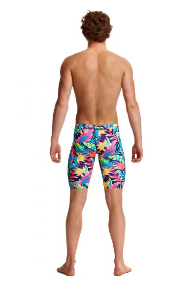 Funky Trunks Herren Jammer Badehose Stretch Training Schwimmhose Muster Detail 