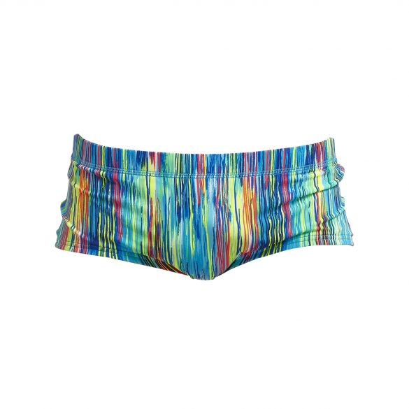 Funky Trunks Dripping Paint plain front Trunk Badehose Herren FT01M70909