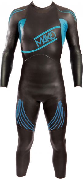 Mako Genesis Langarm Neoprenanzug Schwarz/Blau Herren 191001