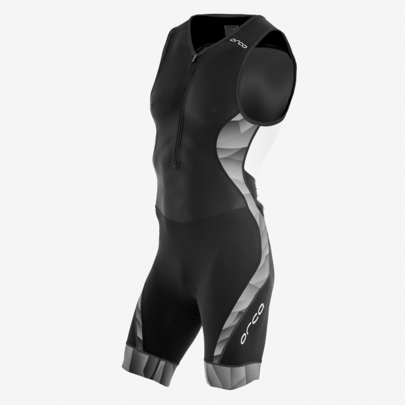 Orca 226 Kompress race trisuit ärmellos Schwarz/Weiß Herren GVD002