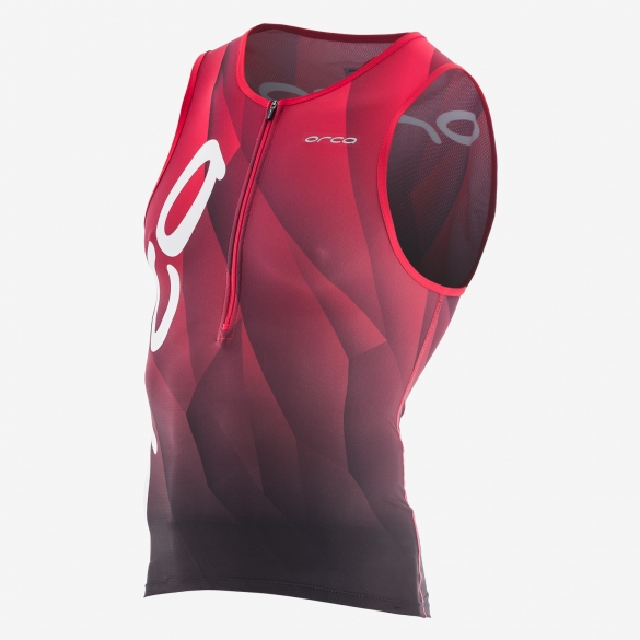 Orca 226 Kompress tri tank top ärmellos Schwarz/Rot Herren GVD491