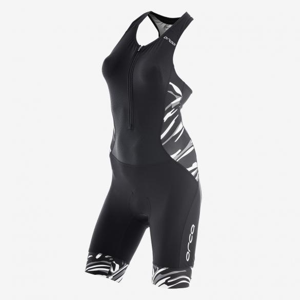 Orca 226 Kompress race trisuit ärmellos Schwarz/Weiß Damen GVD702