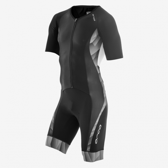 Orca 226 Kompress race trisuit kurze Ärmel Schwarz/Weiß Herren GVDD02