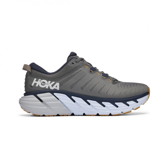 Hoka One One Gaviota 3 Laufschuhe Grau Herren 1113520-CGOB