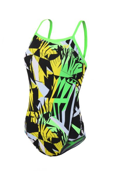 Zone3 High-Jazz 2.0 Strap back Badeanzug Grün Damen SW18WBZS117