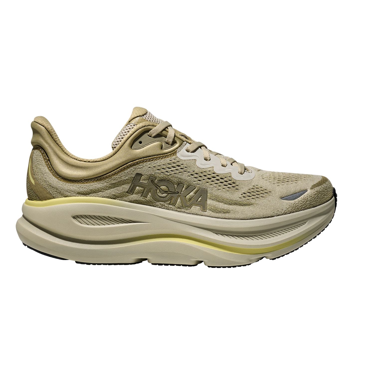 Hoka Bondi 9 Laufschuhe Grassland/Oyster Mushroom Herren 1162011-GSSL