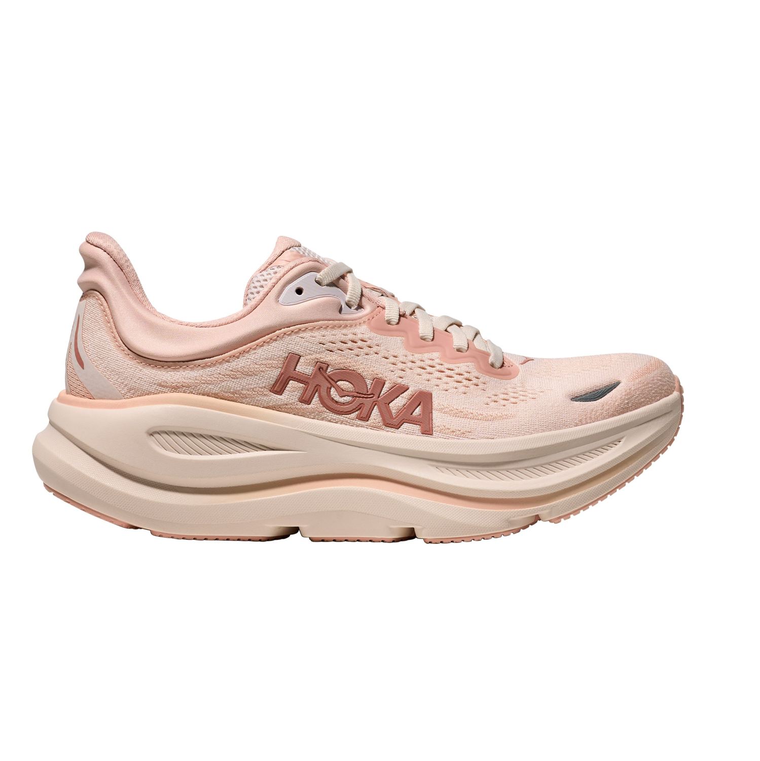 Hoka Bondi 9 Laufschuhe Rosa Latte/ Rosa Creme Damen 1162012-RLTT
