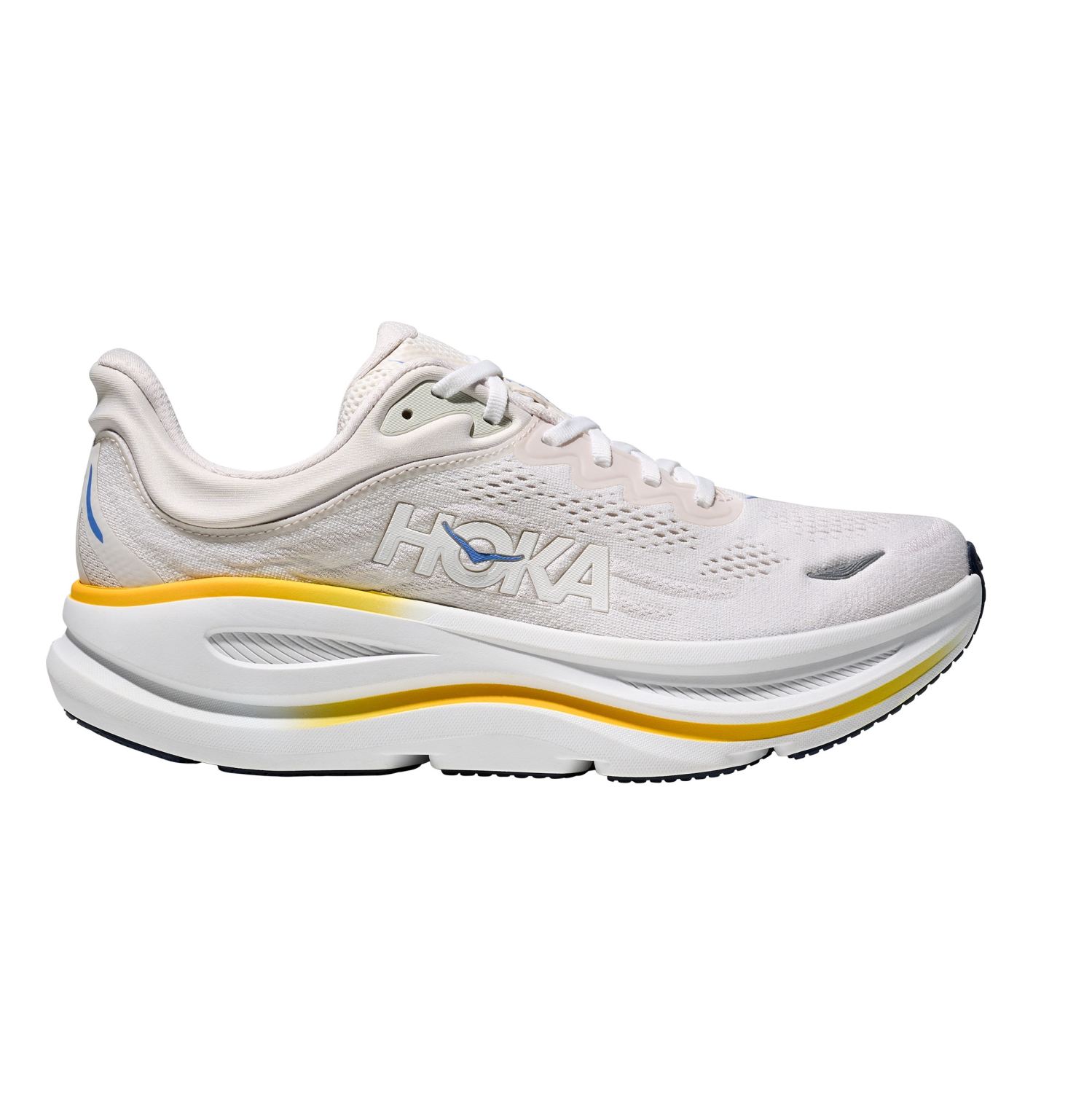 Hoka Bondi 9 Laufschuhe Weiss/Grout Herren 1162011-WGRT