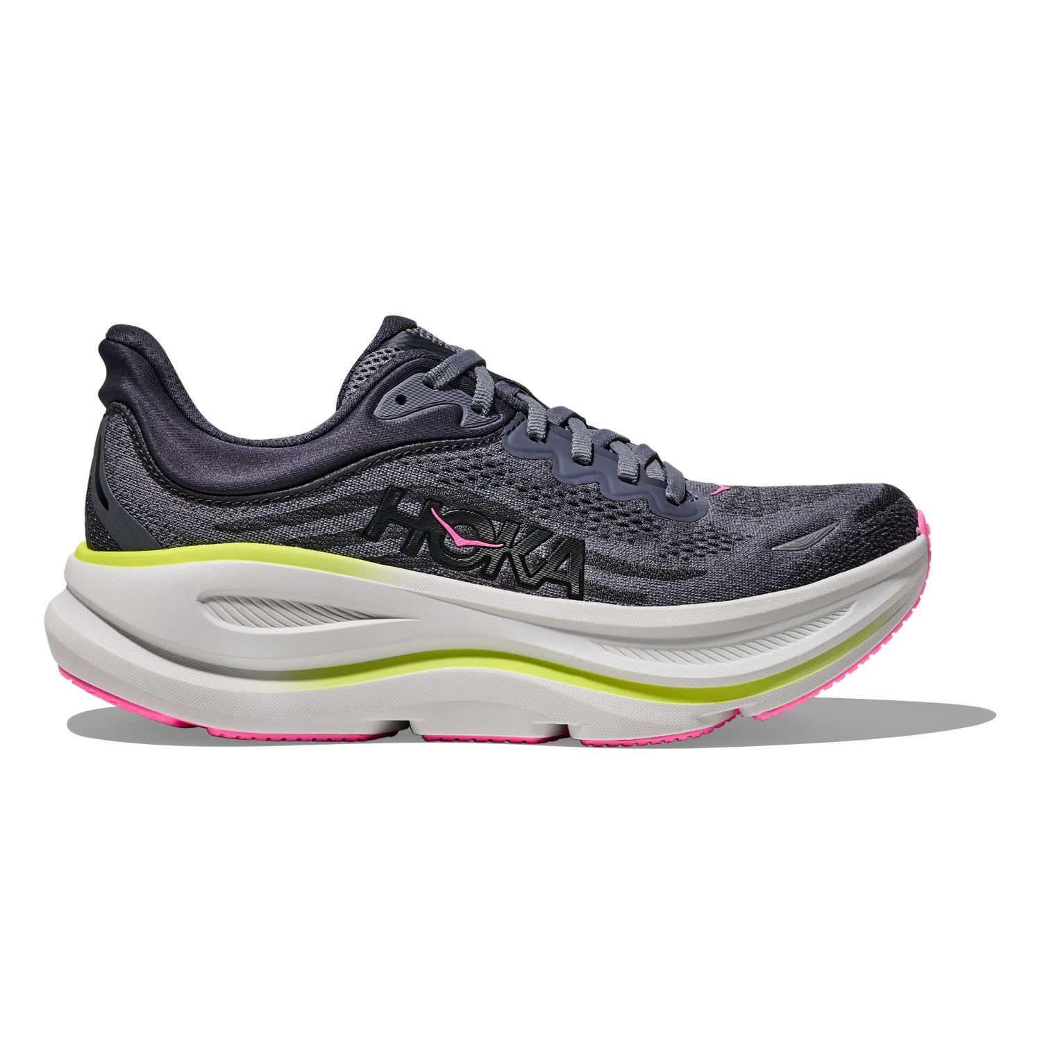 Hoka Bondi 9 Laufschuhe Skyward Charcoal Grey/Grey Skies Damen 1162012-CYG