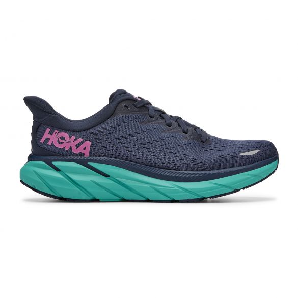Hoka One One Clifton 8 Laufschuhe Dunkelblau Damen 1119394-OSAT