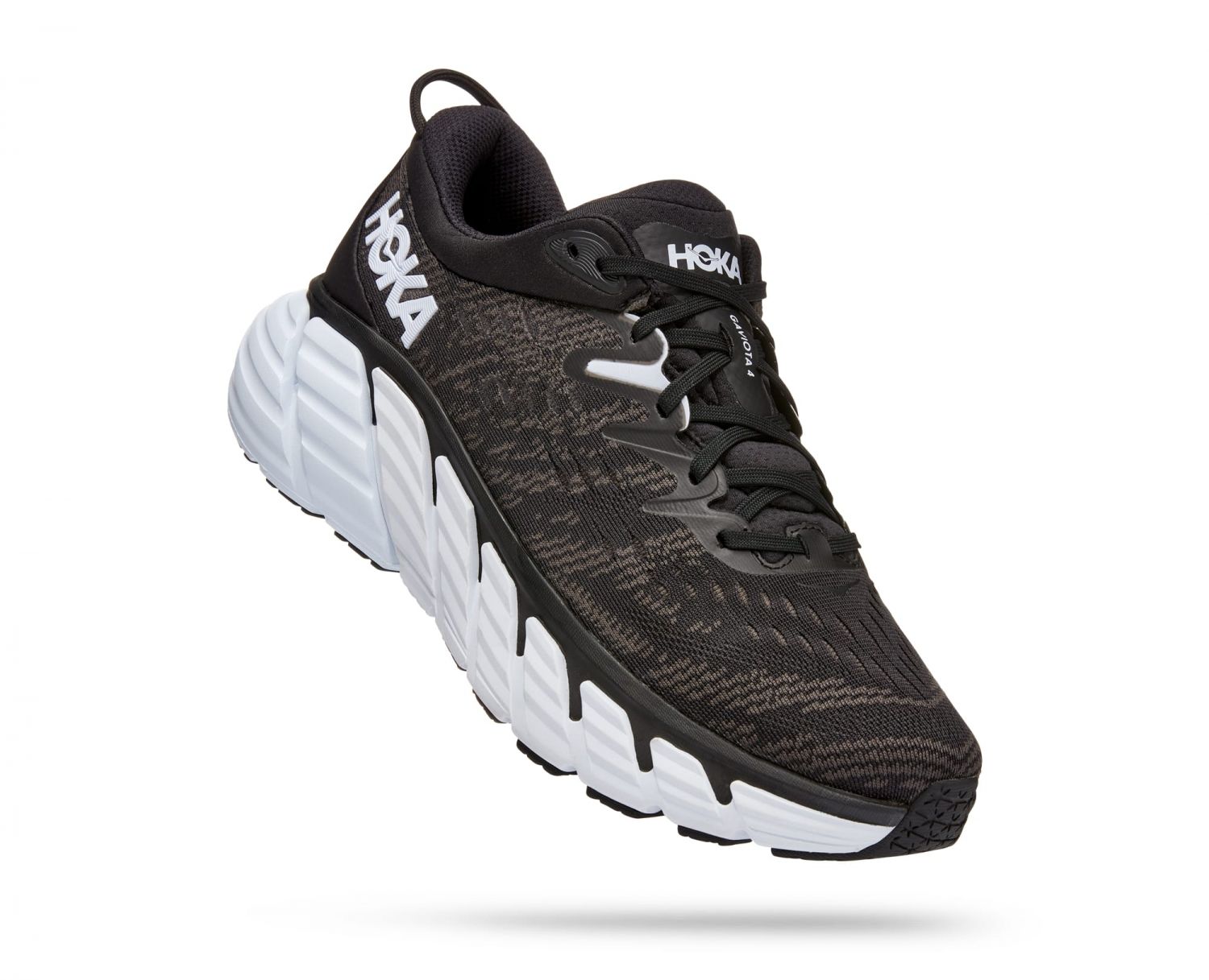 Hoka Gaviota 4 Laufschuhe Schwarz/Weiss Herren 1123198-BWHT