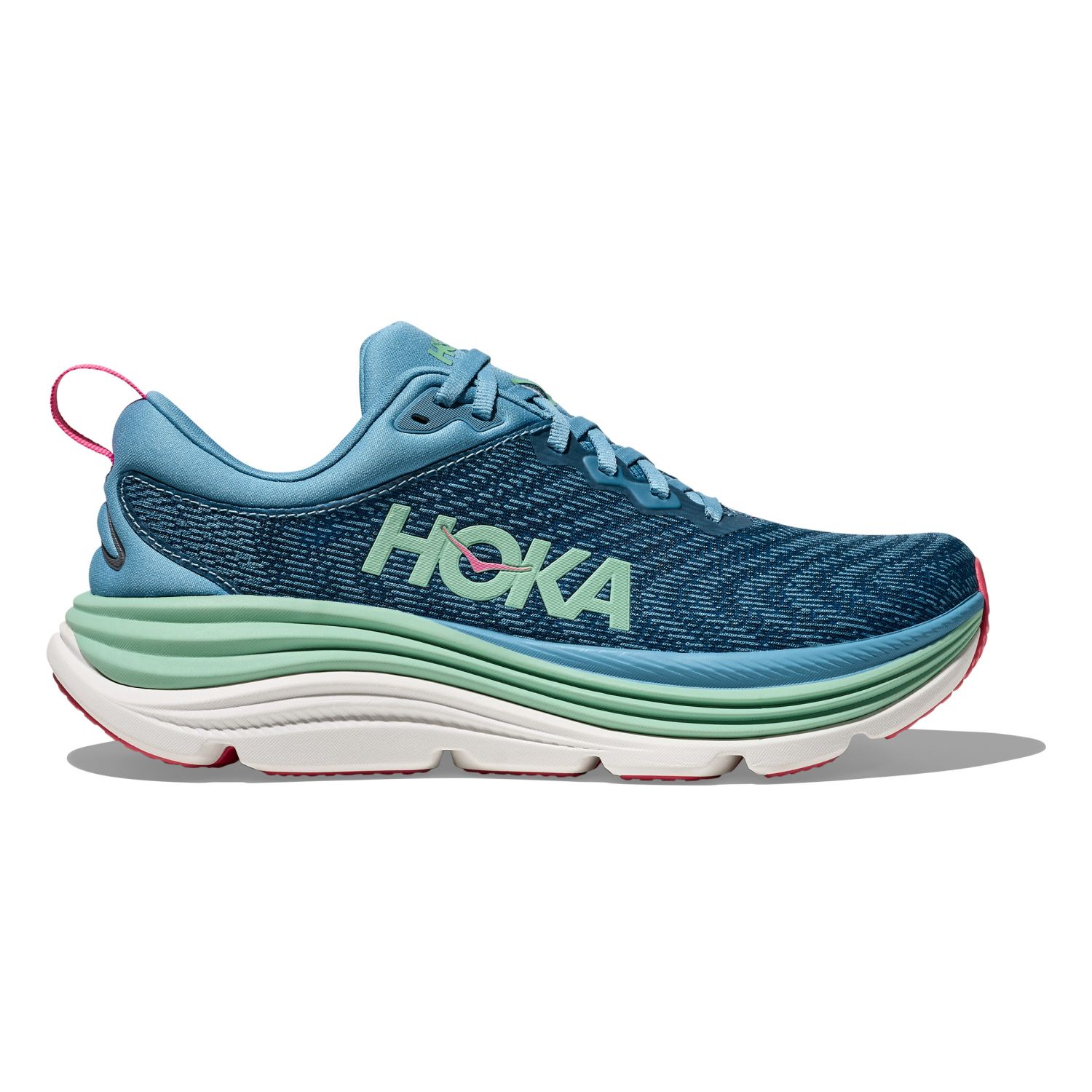 Hoka Gaviota 5 Laufschuhe Alpine Blue/Jadeite Damen 1134235-ALJ