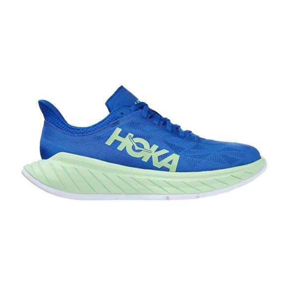 Hoka One One Carbon X 2 Laufschuhe Blau/Grün Herren 1113526-DBGA