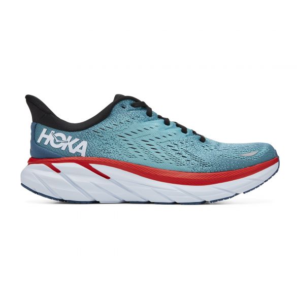 Hoka One One Clifton 8 Laufschuhe Lightblau Herren 1119393-RTAR