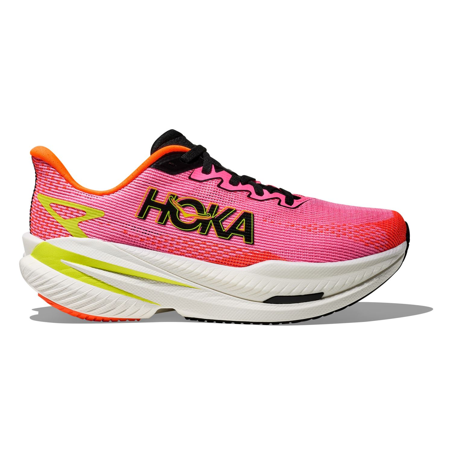 Hoka Mach X 3 Laufschuhe Neon Rose/Neon Tangerine Damen  1168721-NNRS