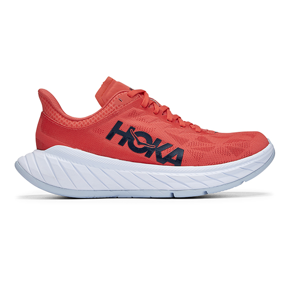 Hoka One One Carbon X 2 Laufschuhe Rot Damen 1113527-HCBI