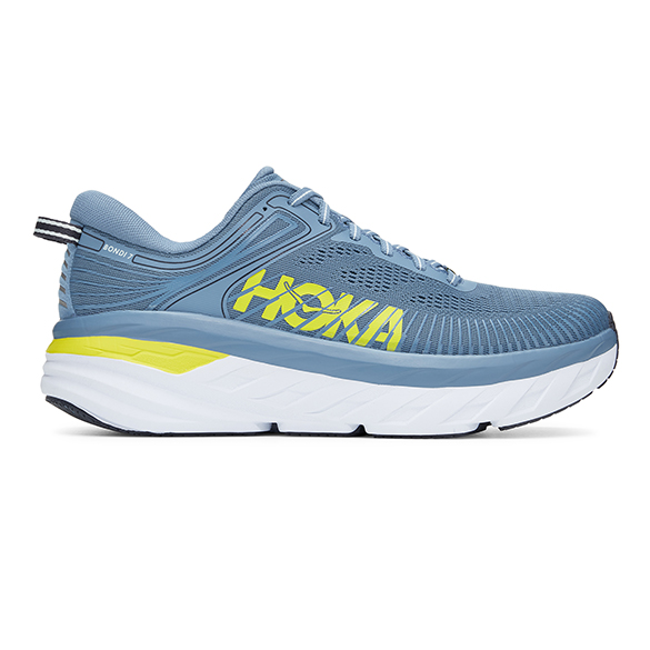 Hoka One One Bondi 7 Laufschuhe Blau/Gelb Herren 1110518-PBCS