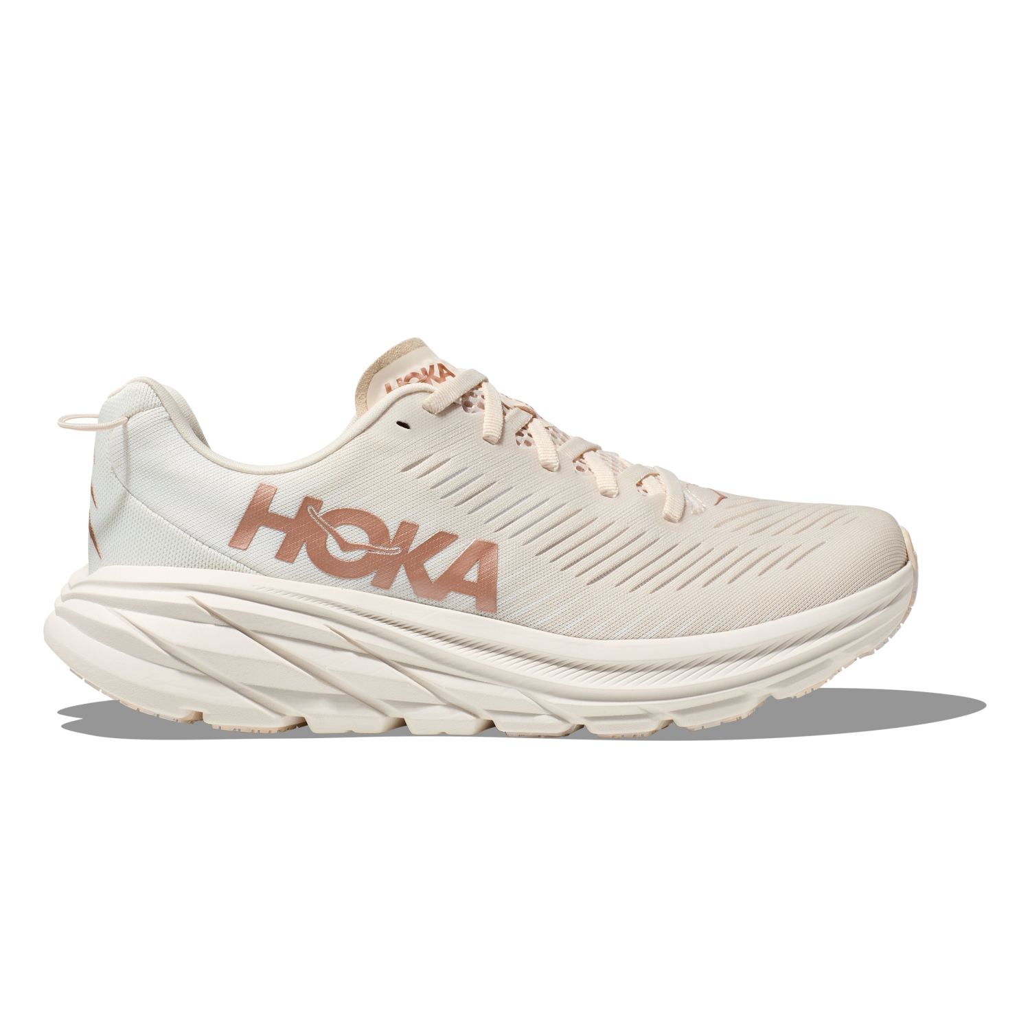 Hoka Rincon 3 Laufschuhe Weiss/Braun Damen 1119396-ERGL