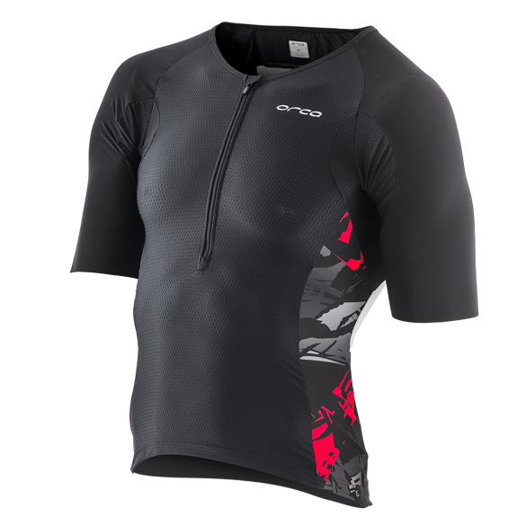 Orca 226 Tri jersey Kurzarm Schwarz/Rot/Weiß Herren HVDE15