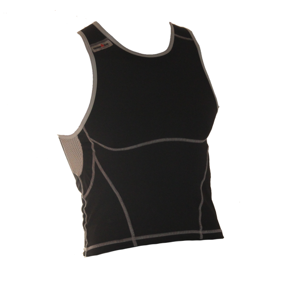 Ironman Tri top ärmellos New Olympic Schwarz Herren IM8503-15