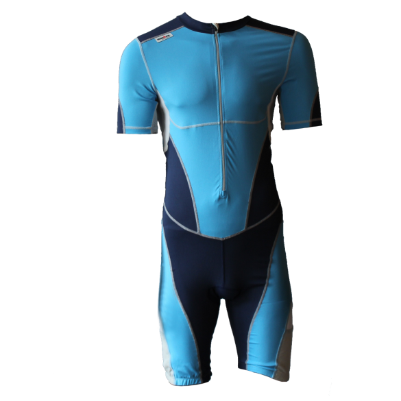 Ironman Trisuit front zip Kurzarm Bodysuit Blau Herren IM8508-50/41