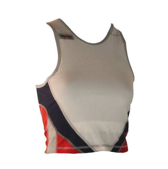 Ironman Tri top ärmellos Extreme 360 Weiß/Rot/Blau Damen IMW8543-03/05