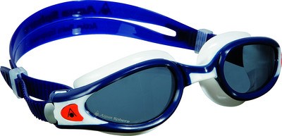 Aqua Sphere Kaiman EXO dunkle Linse Schwimmbrille Blau/Weiß AS175630