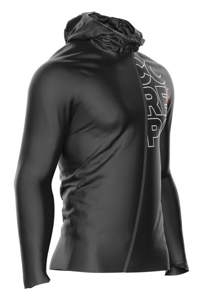 Compressport Hurricane 10/10 Wasserdichte Laufjacke Schwarz Unisex HWPJKT99
