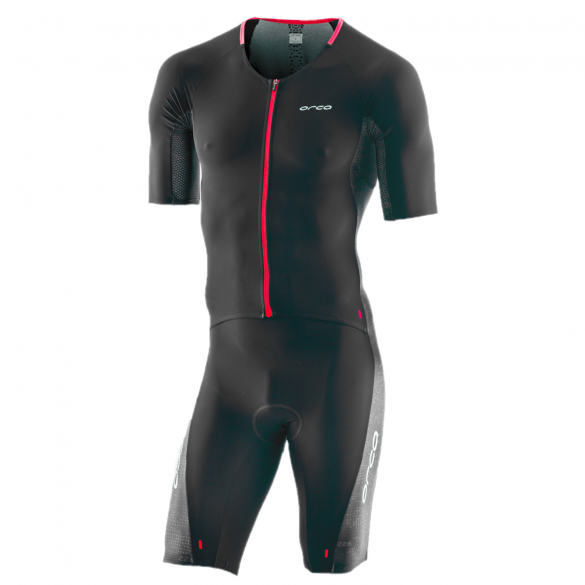 Orca 226 Perform race Kurzarm trisuit Schwarz/Rot Herren JVDD87
