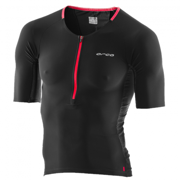 Orca 226 Perform tri jersey Kurzarm Schwarz/Rot Herren JVDE87