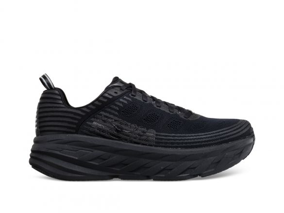Hoka One One Bondi 6 Wide Laufschuhe Schwarz Herren 1019271-BBLC