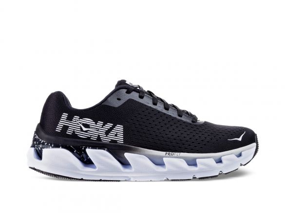 Hoka One One Elevon Laufschuhe Schwarz/Weiß Herren 1019267-BWHT