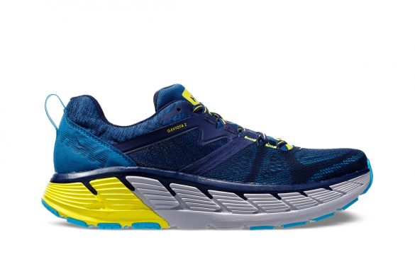Hoka One One Gaviota 2 Laufschuhe Blau/Gelb Herren 1099629-BISP