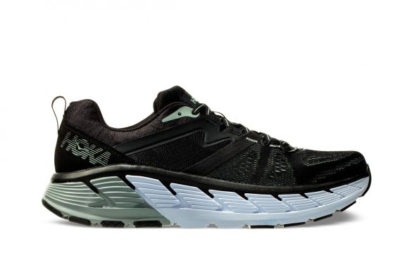 Hoka One One Gaviota 2 wide Laufschuhe Schwarz/Grün Herren 1099717-BWIN