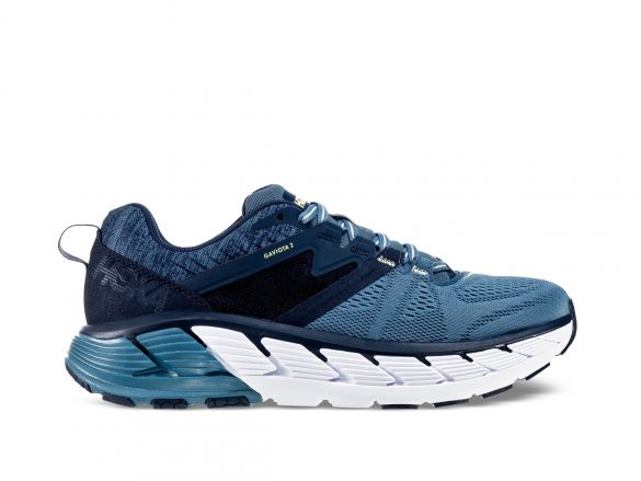 Hoka One One Gaviota 2 wide Laufschuhe Blau/Weiß Herren 1099717-MOAB