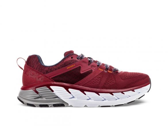 Hoka One One Gaviota 2 Laufschuhe Rot/Grau Herren 1099629-RRDS-VRR