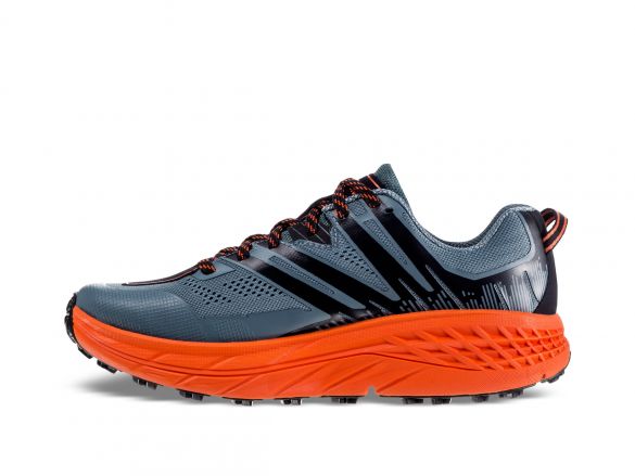 Hoka One One Speedgoat 3 Trail Laufschuhe Grau Orange Herren