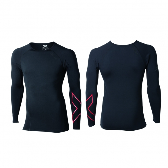 2XU thermal compression longsleeve top MA3021 black red MA3021a