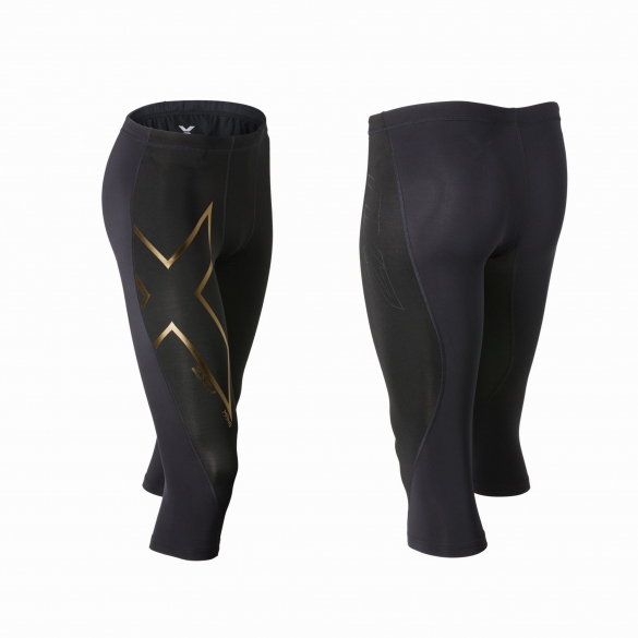 2XU 3/4 Elite Merino thermal compression tight MA3183b black gold MA3183