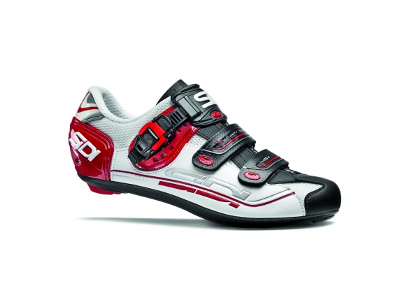 Sidi Genius 7 Rennradschuh Weiß/Schwarz/Rot Herren SIGEN7BINERO-VRR