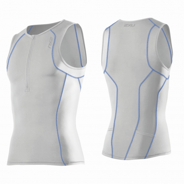 2XU G:2 ActiveTri singlet Weiß Herren MT3107a