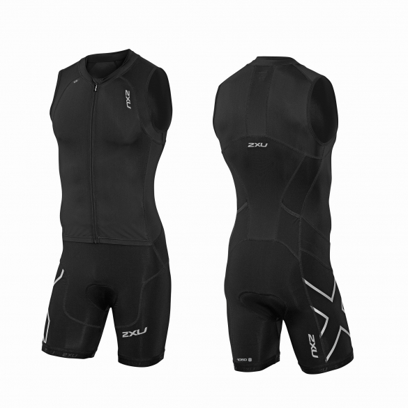 2XU Compression Full Zip trisuit Schwarz Herren MT3614d