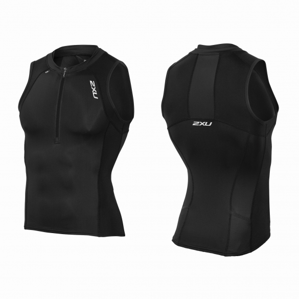 2XU Compression Tri singlet Schwarz Herren MT3616a