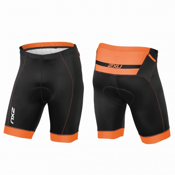 2XU Perform Pro Tri short Schwarz/Orange Herren MT3624b