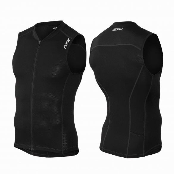 2XU Active Multi-sport Tri singlet Schwarz Herren MT3642a